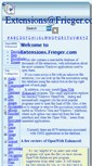 Mobile Screenshot of extensions.frieger.com
